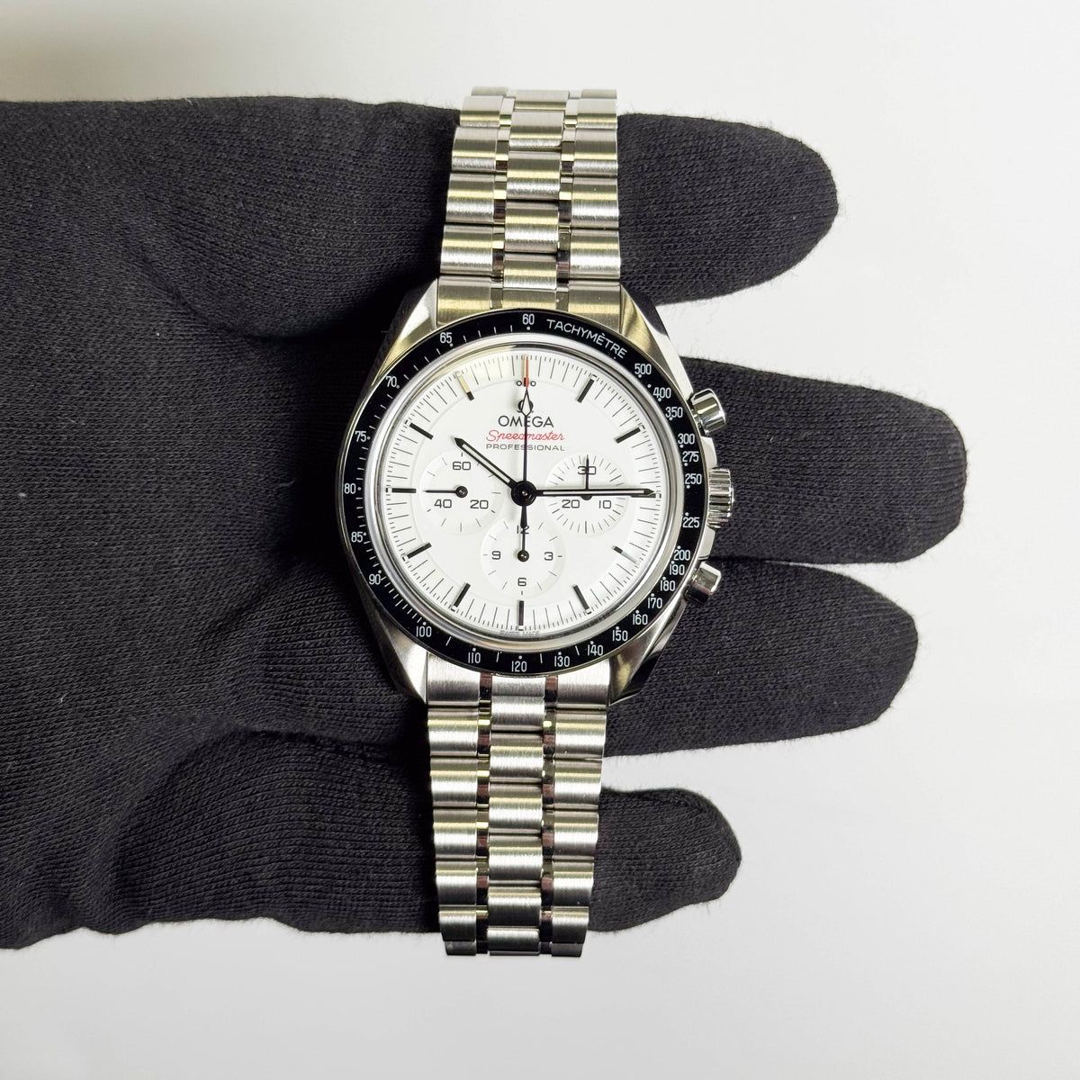 Omega Speedmaster 42mm White Dial Watch Ref# 310.30.42.50.04.001