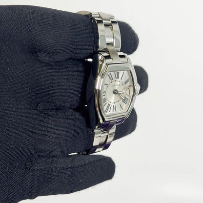 Cartier Roadster Stainless Steel 31mm Silver Dial Watch Ref# W62016V3 - Happy Jewelers Fine Jewelry Lifetime Warranty