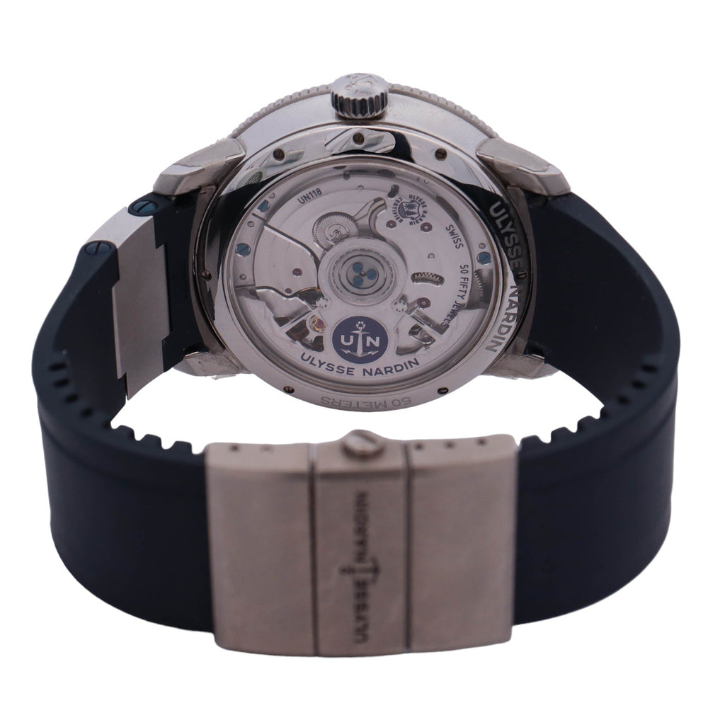Ulysse Nardin Stainless Steel 42mm Blue Chronometer Dial Watch Reference# 1183-310/43 - Happy Jewelers Fine Jewelry Lifetime Warranty