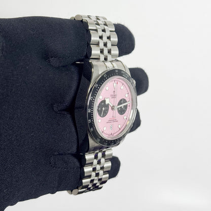 Tudor Black Bay 41mm Pink Dial Watch Ref# 79360N - Happy Jewelers Fine Jewelry Lifetime Warranty