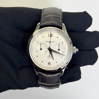 Montblanc Heritage 42mm White Dial Watch Ref# MB119951 - Happy Jewelers Fine Jewelry Lifetime Warranty