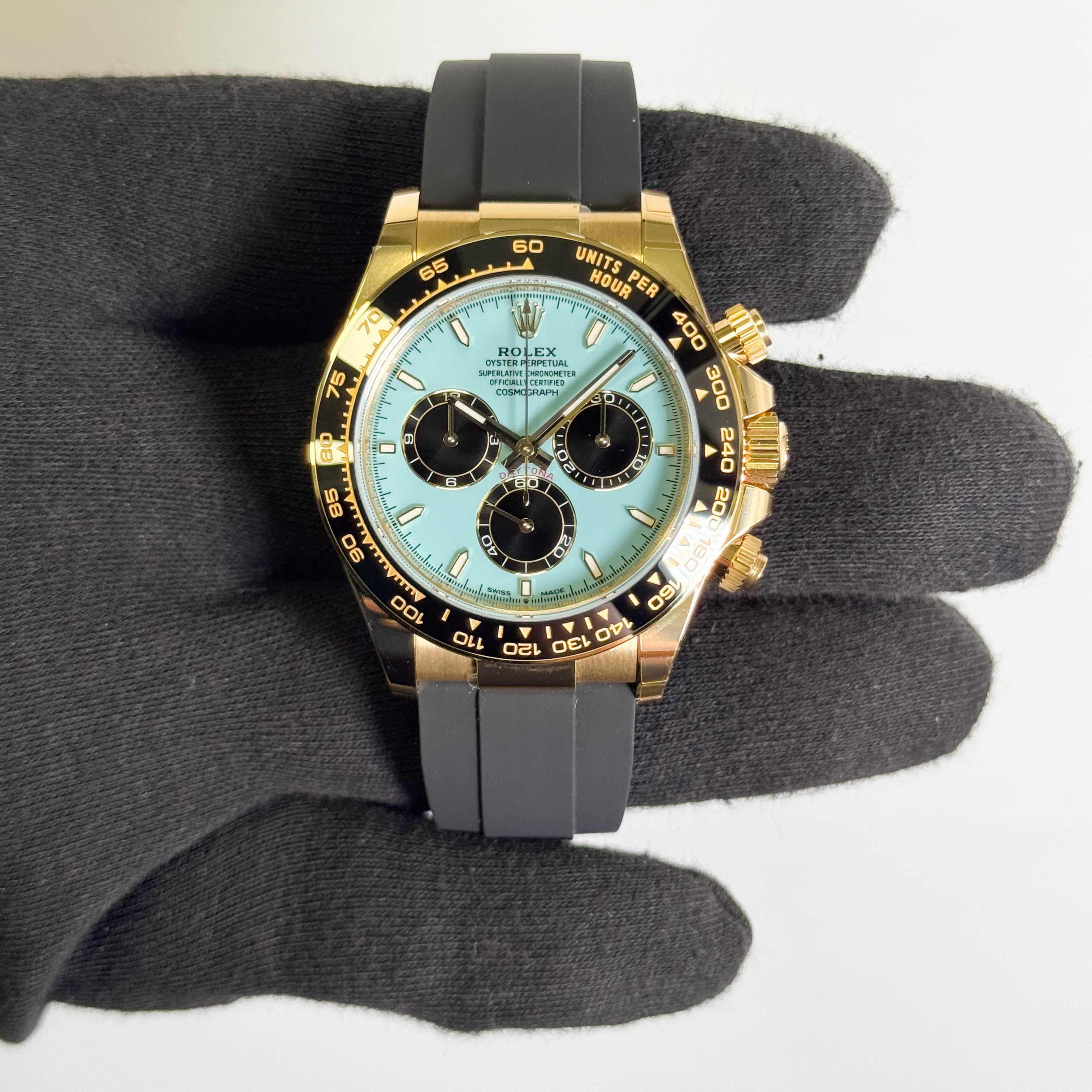 Rolex Daytona 40mm Turquoise Dial Watch Ref# 126518LN