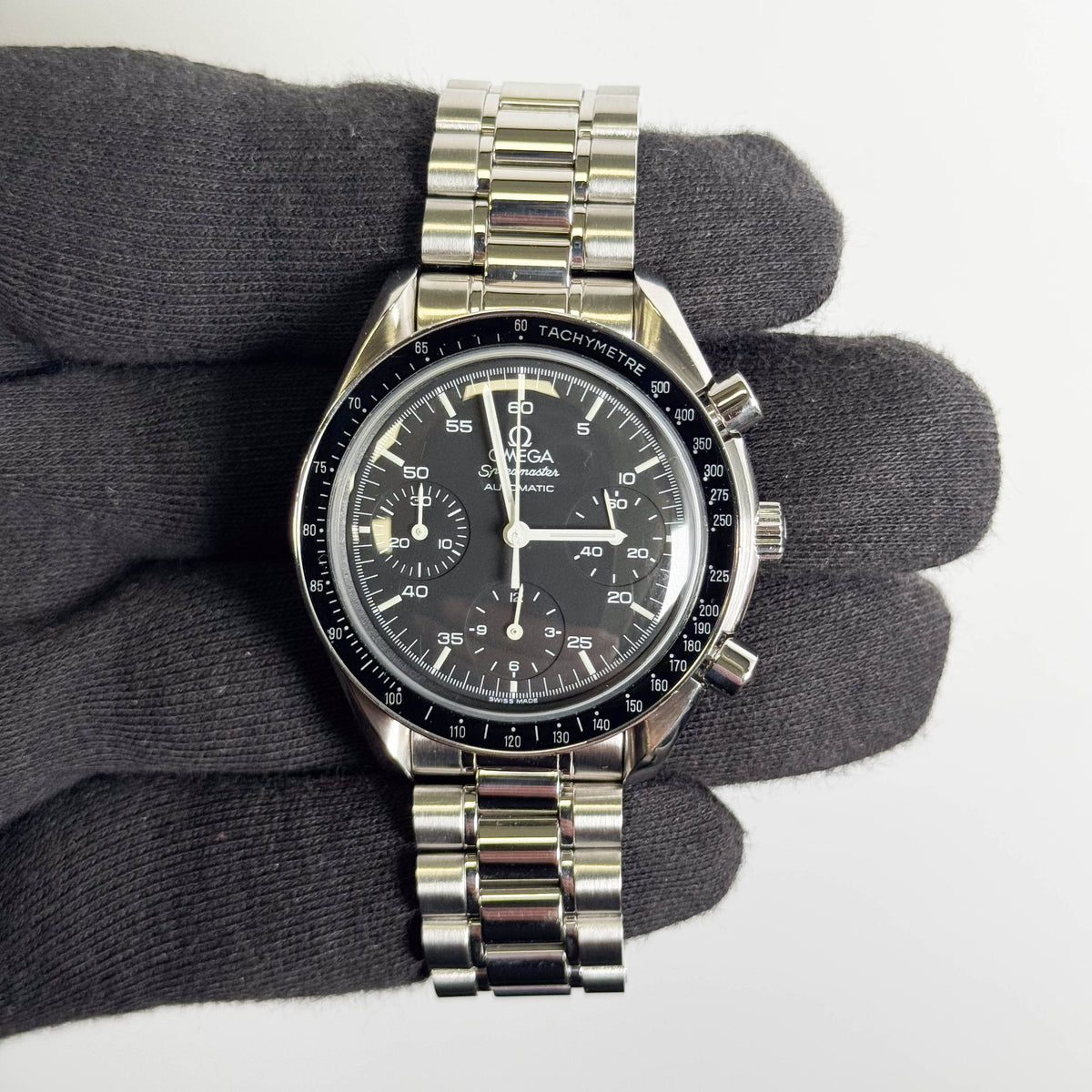 Omega Speedmaster Reduced 39mm Black Dial Watch Ref# 3510.50.00