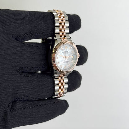 Rolex Datejust 28mm MOP Dial Watch Ref# 279171 - Happy Jewelers Fine Jewelry Lifetime Warranty