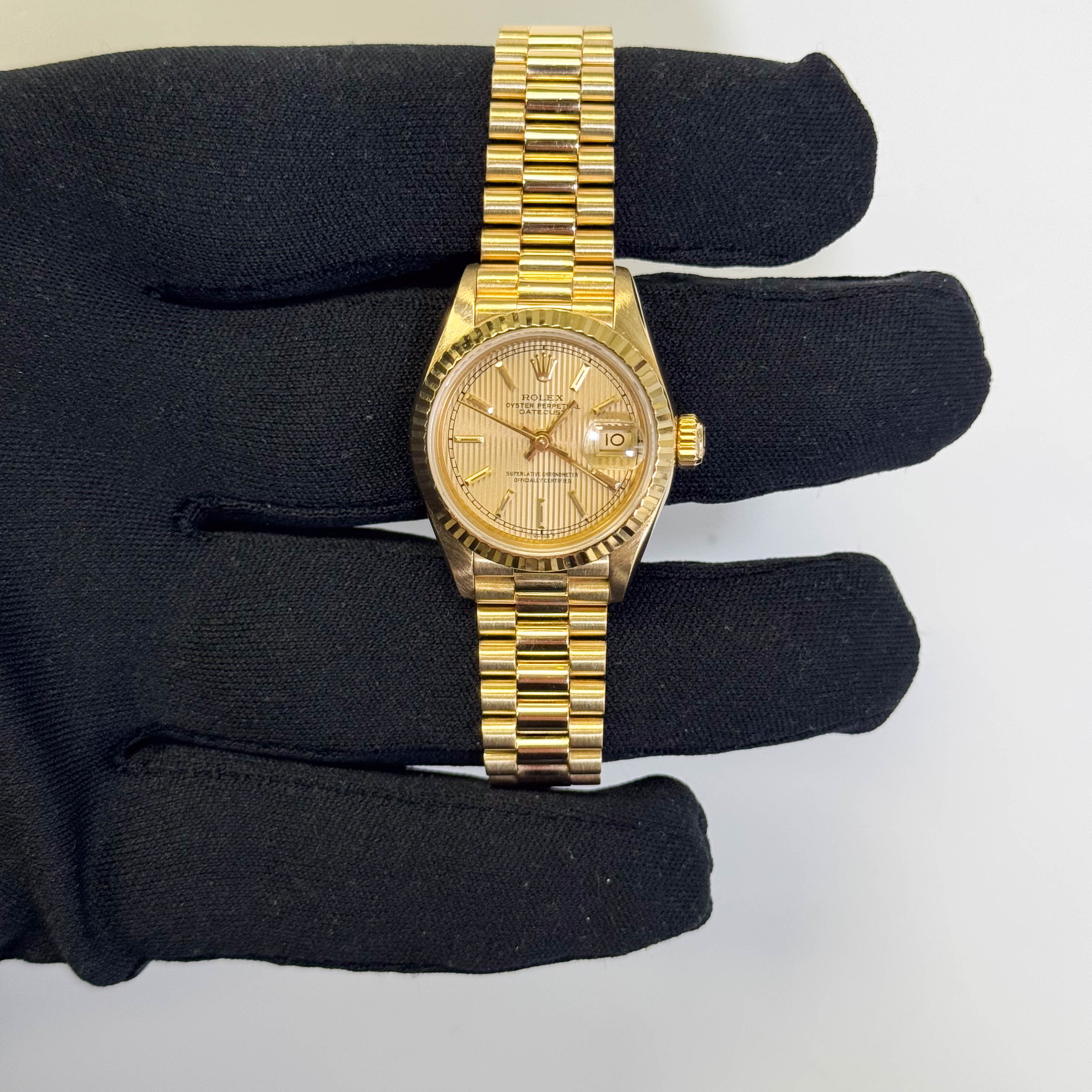 Rolex Datejust 26mm Champagne Dial Watch Ref# 69178