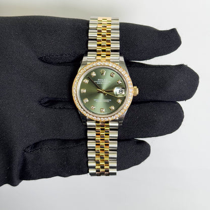 Rolex Datejust 31mm Green Dial Watch Ref# 278383RBR - Happy Jewelers Fine Jewelry Lifetime Warranty