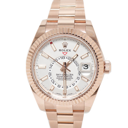 Rolex Sky Dweller 42mm White Dial Watch Ref# 326935 - Happy Jewelers Fine Jewelry Lifetime Warranty