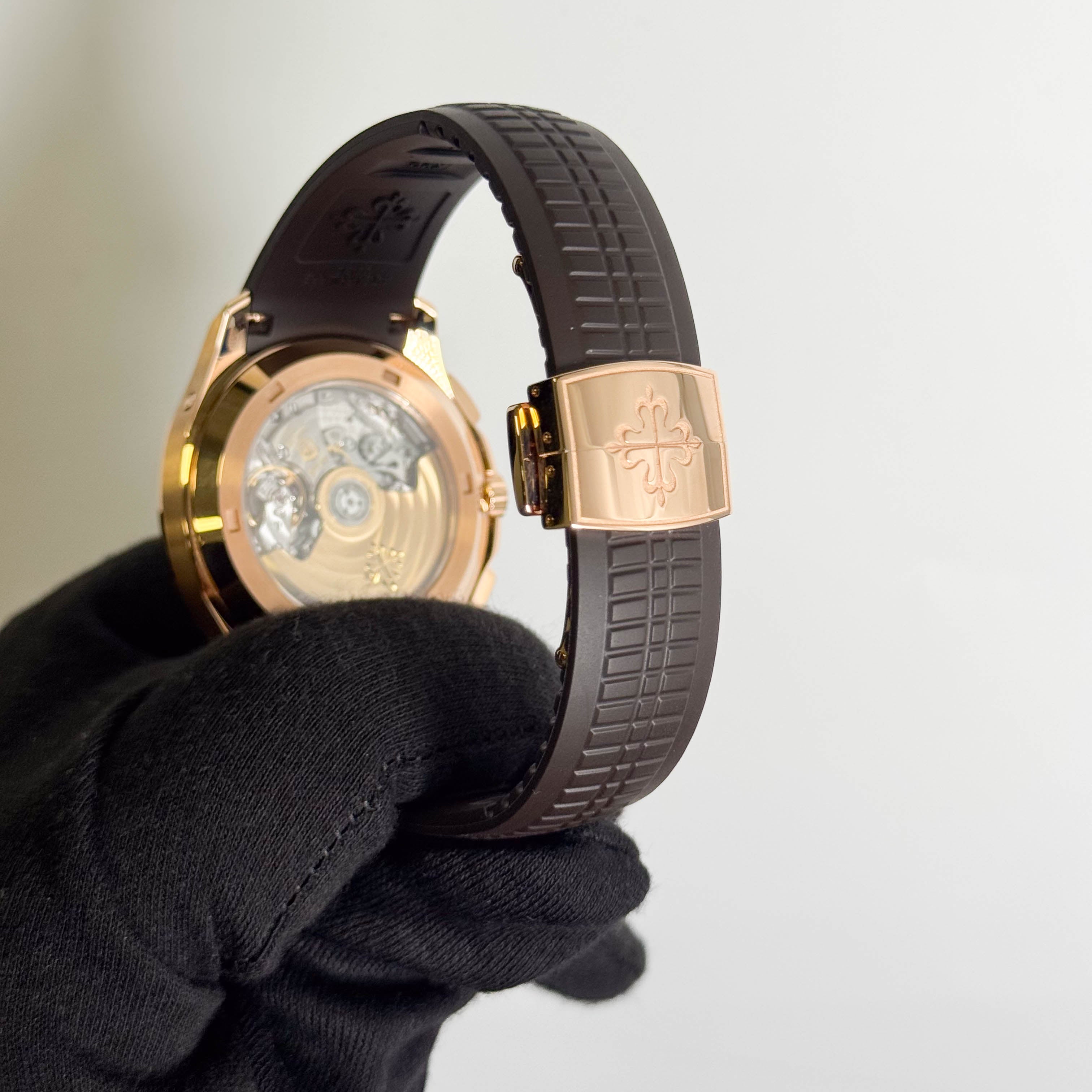 Patek Philippe Aquanaut 42mm Brown Dial Watch Ref# 5968R-001