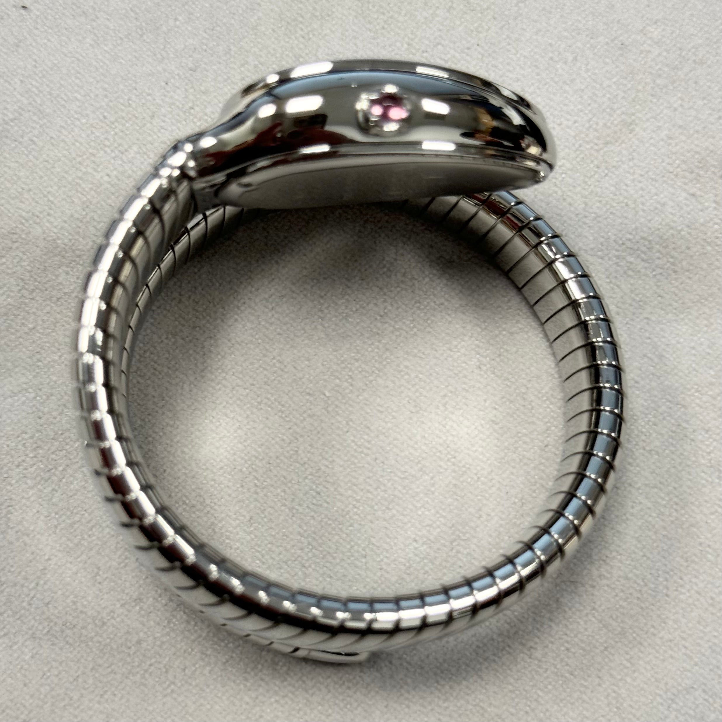 Bvlgari Serpenti Tubagos 35mm Black Dial Watch Ref# 102824 - Happy Jewelers Fine Jewelry Lifetime Warranty