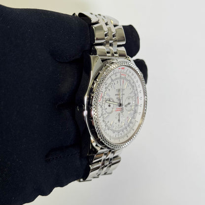 Breitling Bentley 49mm Silver Dial Watch Ref# A2536212G552 - Happy Jewelers Fine Jewelry Lifetime Warranty