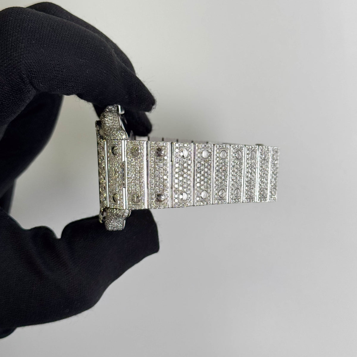 Cartier Santos Iced Out 40mm Iced Out Dial Watch Ref# WSSA0018 - Happy Jewelers Fine Jewelry Lifetime Warranty