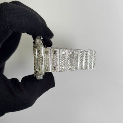 Cartier Santos Iced Out 40mm Iced Out Dial Watch Ref# WSSA0018 - Happy Jewelers Fine Jewelry Lifetime Warranty