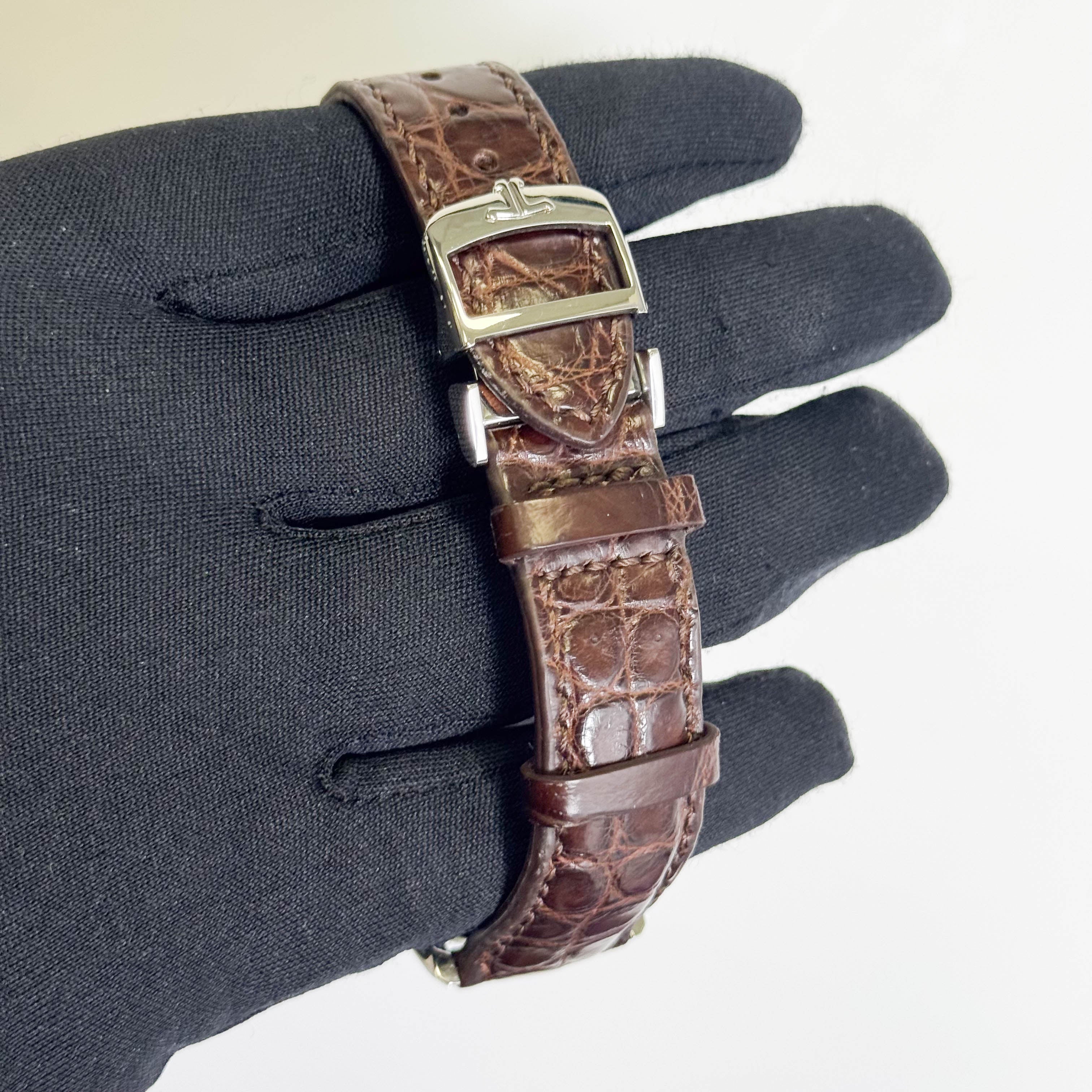 Jaeger-LeCoultre Ultra Thin Moon 30mm Black Dial Watch Ref# Q1368470 - Happy Jewelers Fine Jewelry Lifetime Warranty