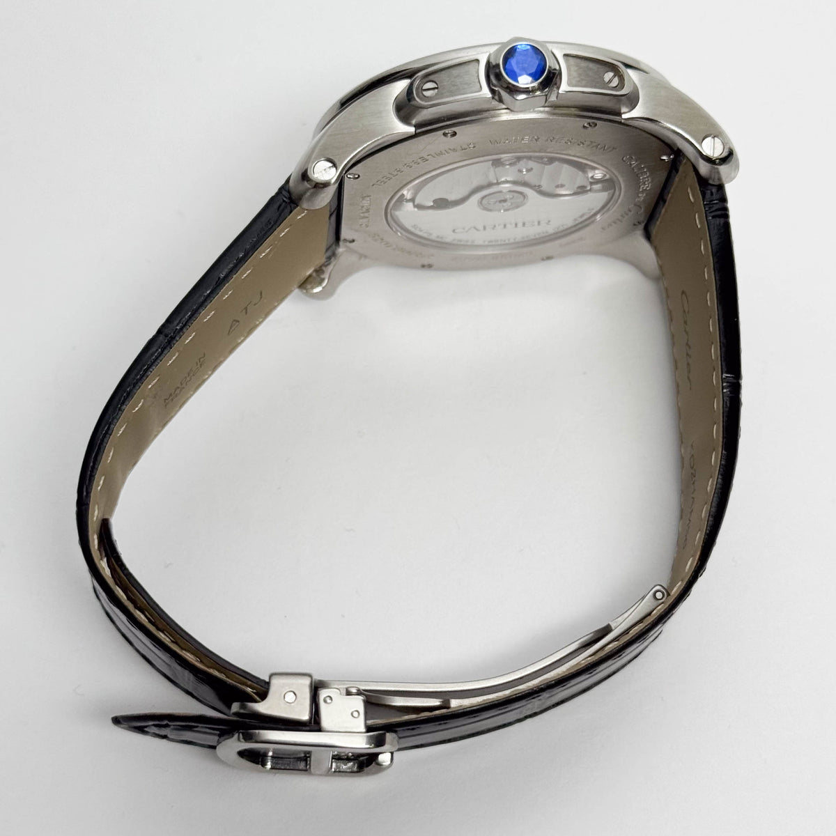Cartier Calibre De 42mm Silver Dial Watch Ref# W7100037
