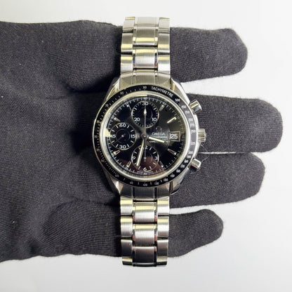 Omega Speedmaster Date 40mm Black Dial Watch Ref# 3210.50.00