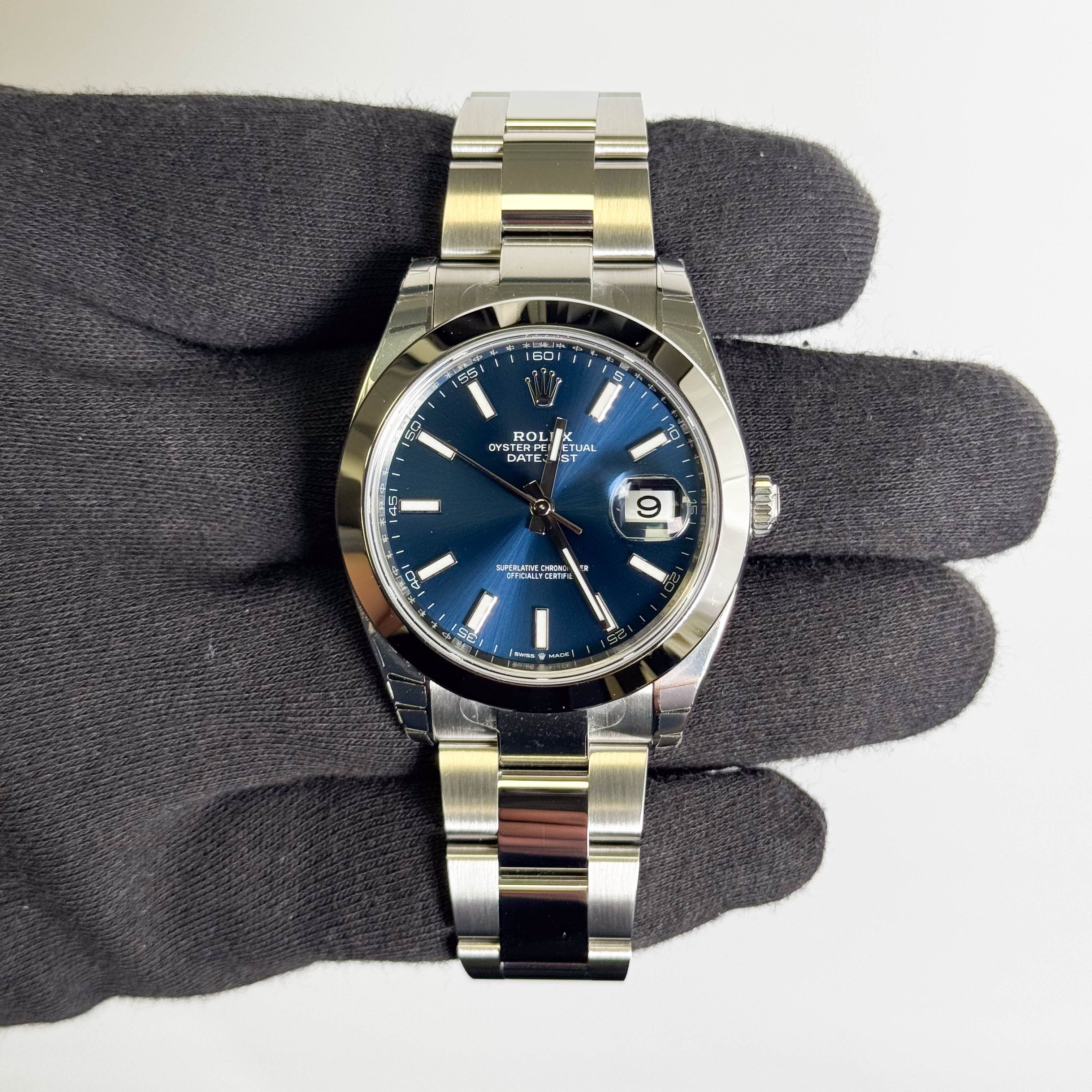 Rolex Datejust 41mm Blue Dial Watch Ref# 126300