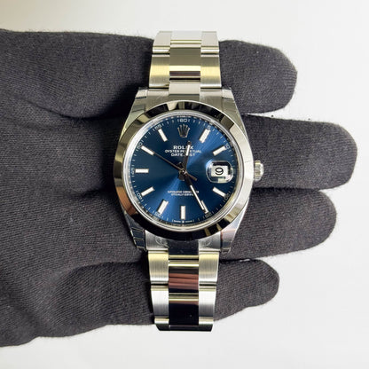 Rolex Datejust 41mm Blue Dial Watch Ref# 126300