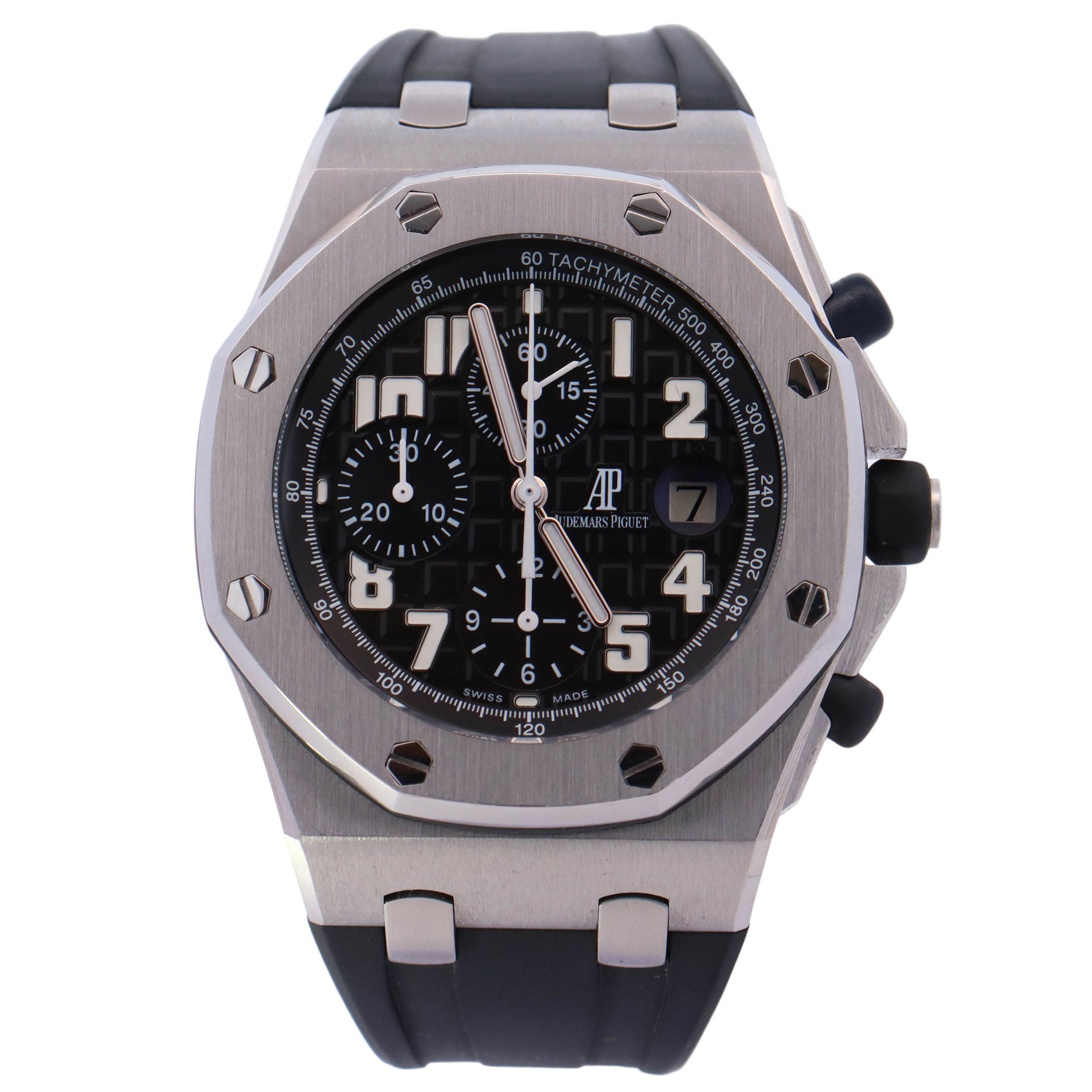 Audemars Piguet Royal Oak Offshore Stainless Steel 42mm Watch Reference# 26020ST.OO.D001IN.02 - Happy Jewelers Fine Jewelry Lifetime Warranty