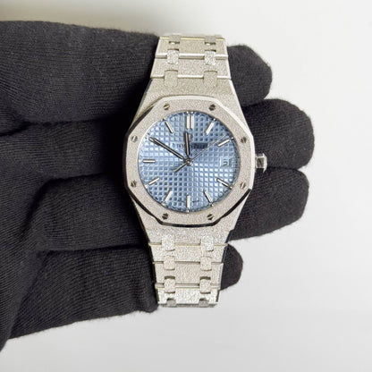 Audemars Piguet Royal Oak 34mm Blue Dial Watch Ref# 77353BC.GG.1263BC.01