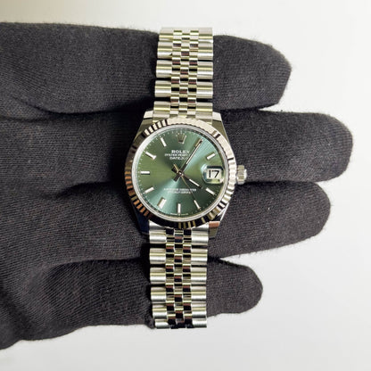 Rolex Datejust 31mm Green Dial Watch Ref # 278274