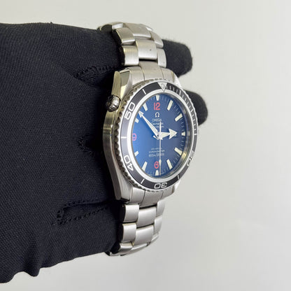Omega Seamaster 45.5mm Black Dial Watch Ref# 2200.51.00 - Happy Jewelers Fine Jewelry Lifetime Warranty