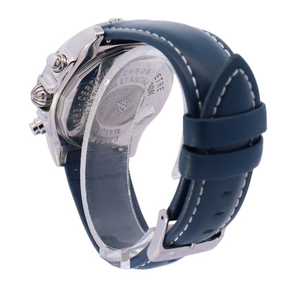 Breitling Chrono Cockpit Stainless Steel 39.5mm Blue Chronograph Dial Watch Reference# A13358 - Happy Jewelers Fine Jewelry Lifetime Warranty