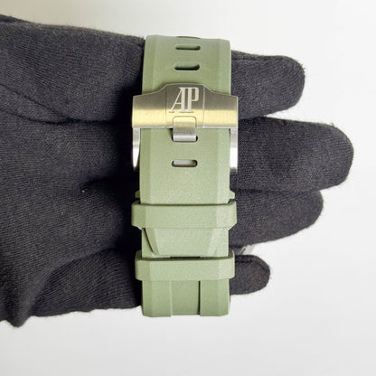 Audemars Piguet Royal Oak 42mm Green Dial Watch Ref# 15720ST.OO.A052CA.01