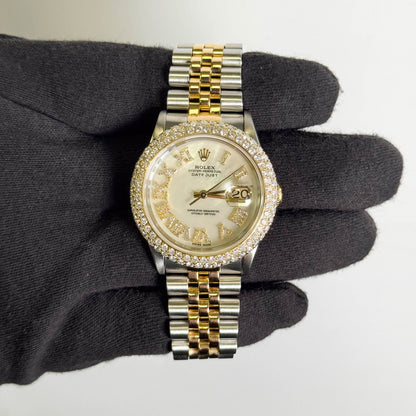 Rolex Datejust 36mm Aftermarket MOP Dial Watch Ref# 16233