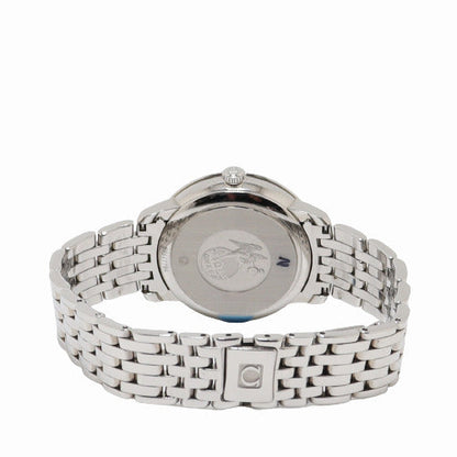 Omega Ladies Deville Stainless Steel 37mm White MOP Dial Watch Reference# 424.10.33.20.55.002 - Happy Jewelers Fine Jewelry Lifetime Warranty