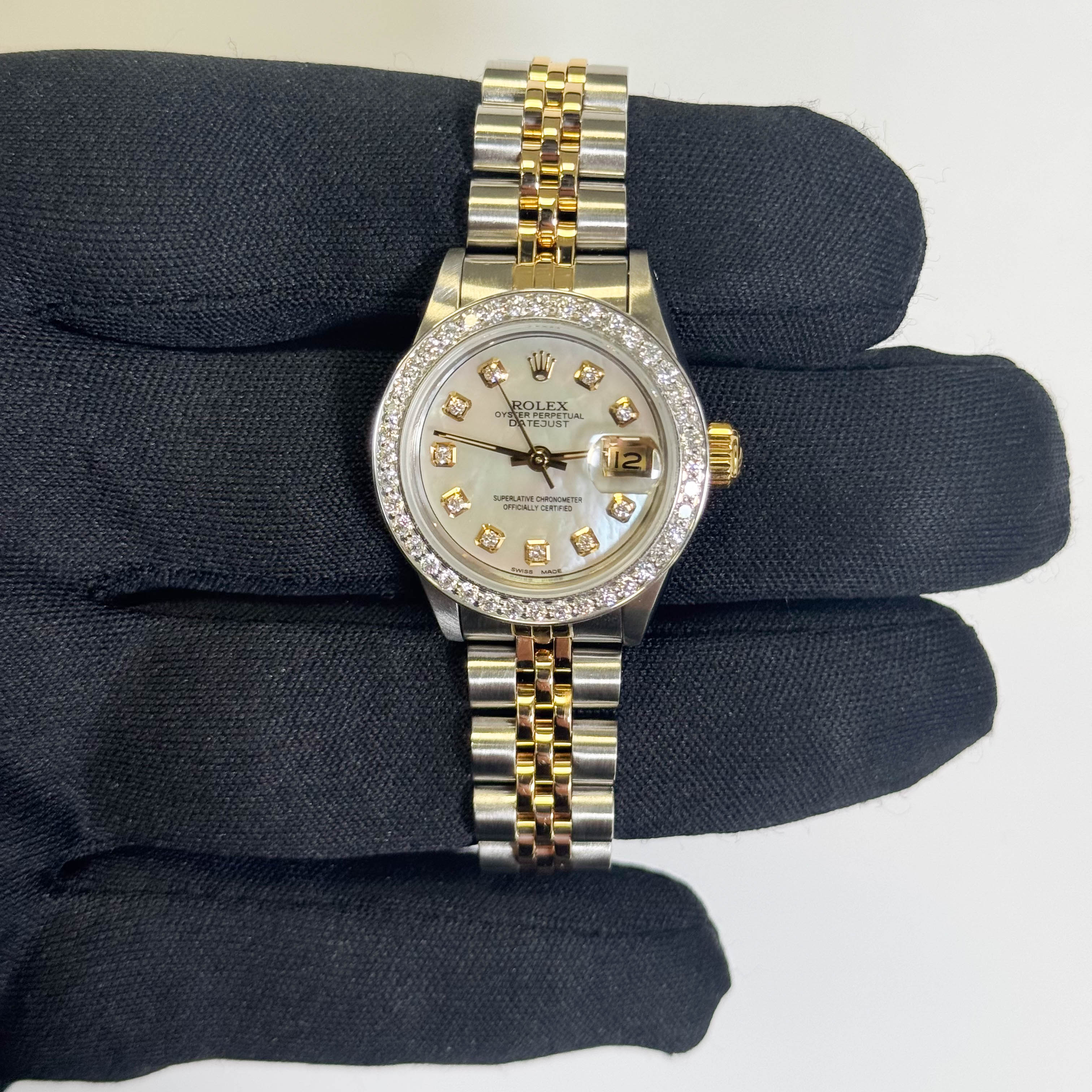 Rolex Datejust 26mm MOP Dial Watch Ref# 69173 - Happy Jewelers Fine Jewelry Lifetime Warranty