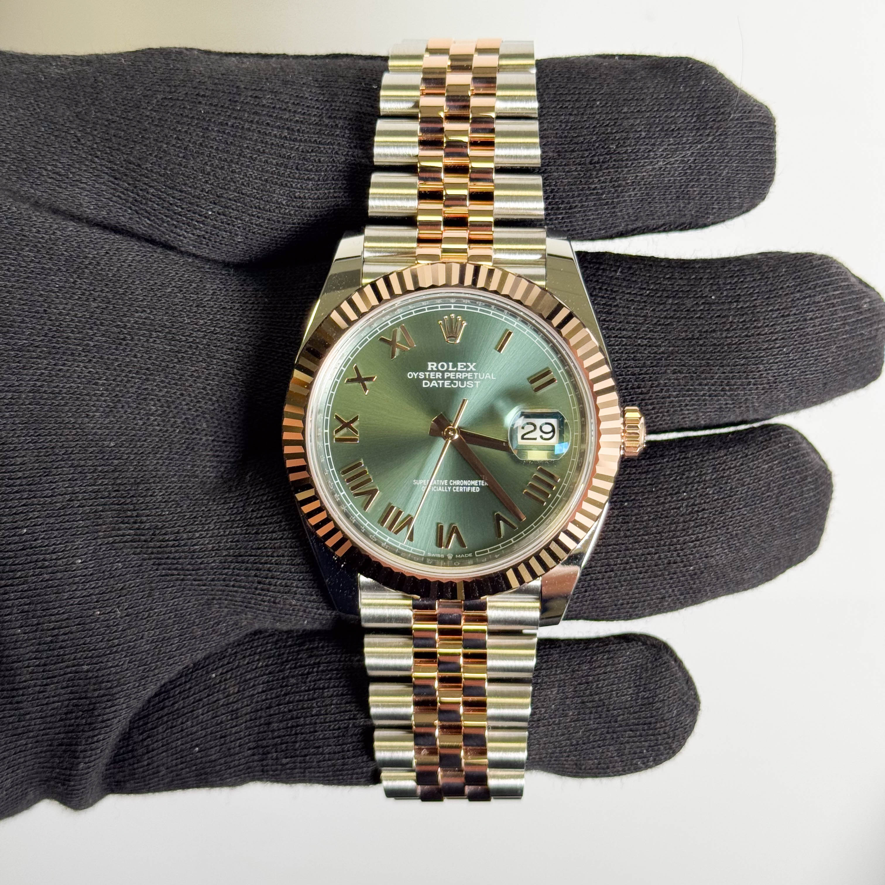 Rolex Datejust 41mm Olive Dial Watch Ref# 126331