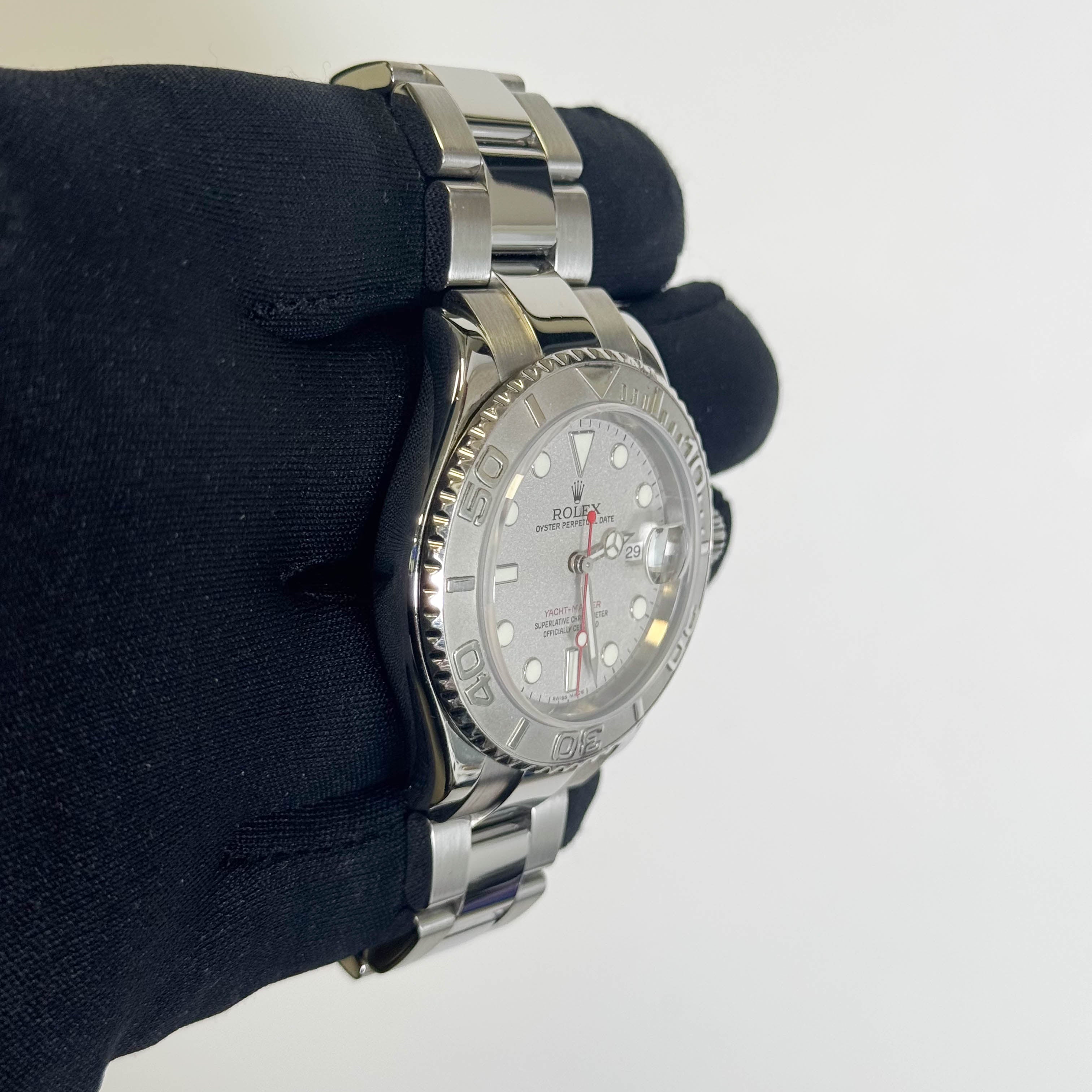 Rolex Yacht-Master 40mm Platinum Dial Watch Ref# 16622 - Happy Jewelers Fine Jewelry Lifetime Warranty