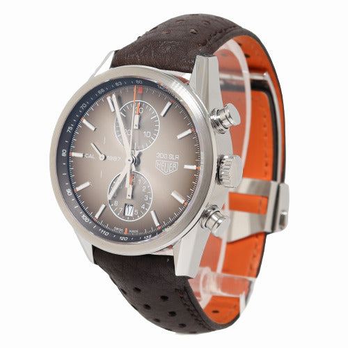 Tag Heuer Mens Carrera 300 SLR Stainless Steel Brown Chronograph Dial Watch Reference# CAR2112.FC6267 - Happy Jewelers Fine Jewelry Lifetime Warranty