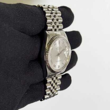 Rolex Datejust 36mm Silver Dial Watch Ref# 16234