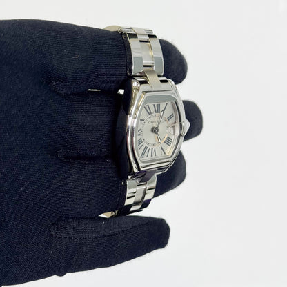 Cartier Roadster Stainless Steel 31mm Silver Dial Watch Ref# W62016V3 - Happy Jewelers Fine Jewelry Lifetime Warranty