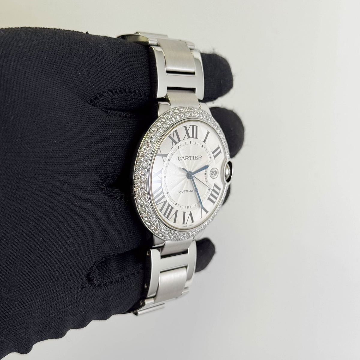 Cartier Ballon Bleu 42mm Silver Dial Watch Ref# W69012Z4 - Happy Jewelers Fine Jewelry Lifetime Warranty