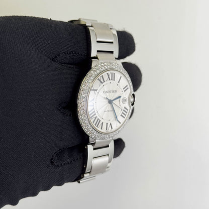 Cartier Ballon Bleu 42mm Silver Dial Watch Ref# W69012Z4 - Happy Jewelers Fine Jewelry Lifetime Warranty