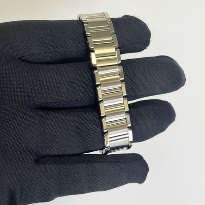 Cartier Tank Stainless Steel 20mm Ivory Dial Watch Ref# W51008Q3 - Happy Jewelers Fine Jewelry Lifetime Warranty