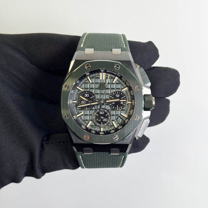 Audemars Piguet Royal Oak 43mm Green Dial Watch Ref# 26420CE.OO.A063VE.01