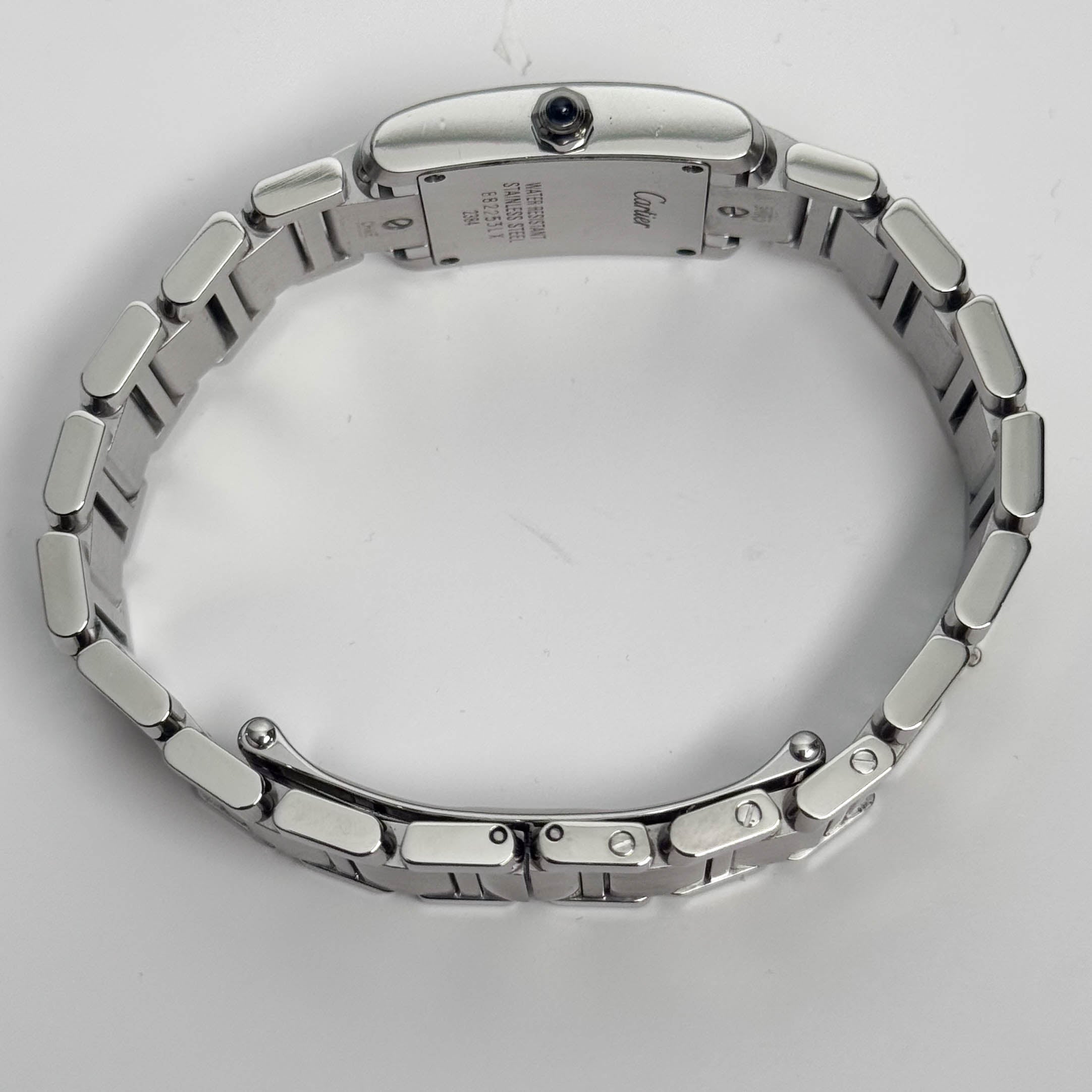 Cartier Tank Stainless Steel 20mm Ivory Dial Watch Ref# W51008Q3 - Happy Jewelers Fine Jewelry Lifetime Warranty