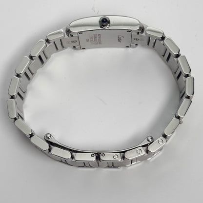 Cartier Tank Stainless Steel 20mm Ivory Dial Watch Ref# W51008Q3 - Happy Jewelers Fine Jewelry Lifetime Warranty