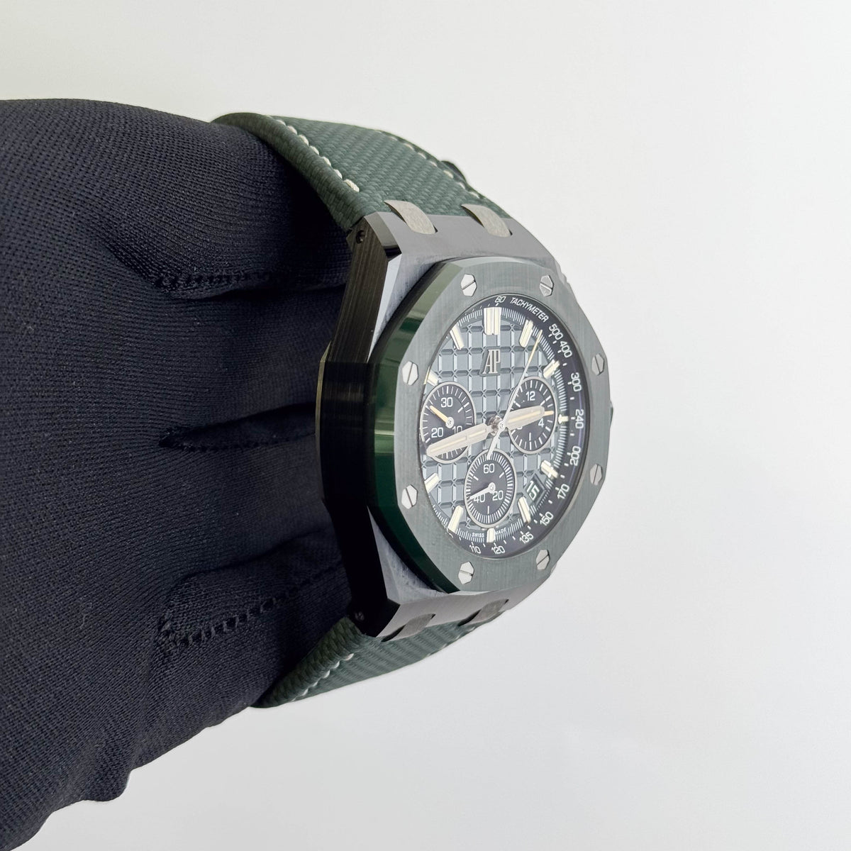 Audemars Piguet Royal Oak 43mm Green Dial Watch Ref# 26420CE.OO.A063VE.01