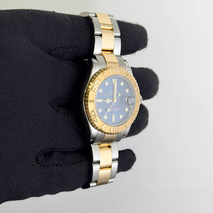 Rolex Yacht-Master 35mm Blue Dial Watch Ref# 168623 - Happy Jewelers Fine Jewelry Lifetime Warranty