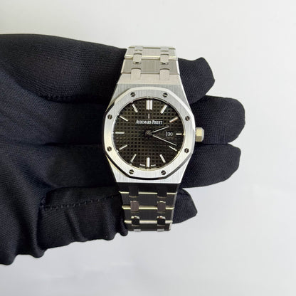 Audemars Piguet Royal Oak 33mm Black Dial Watch Ref# 67650ST.OO.1261ST.01