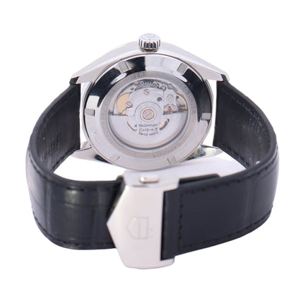 Tag Heuer Carrera Stainless Steel 41mm Black Stick Dial Watch Reference# WBN2013 - Happy Jewelers Fine Jewelry Lifetime Warranty