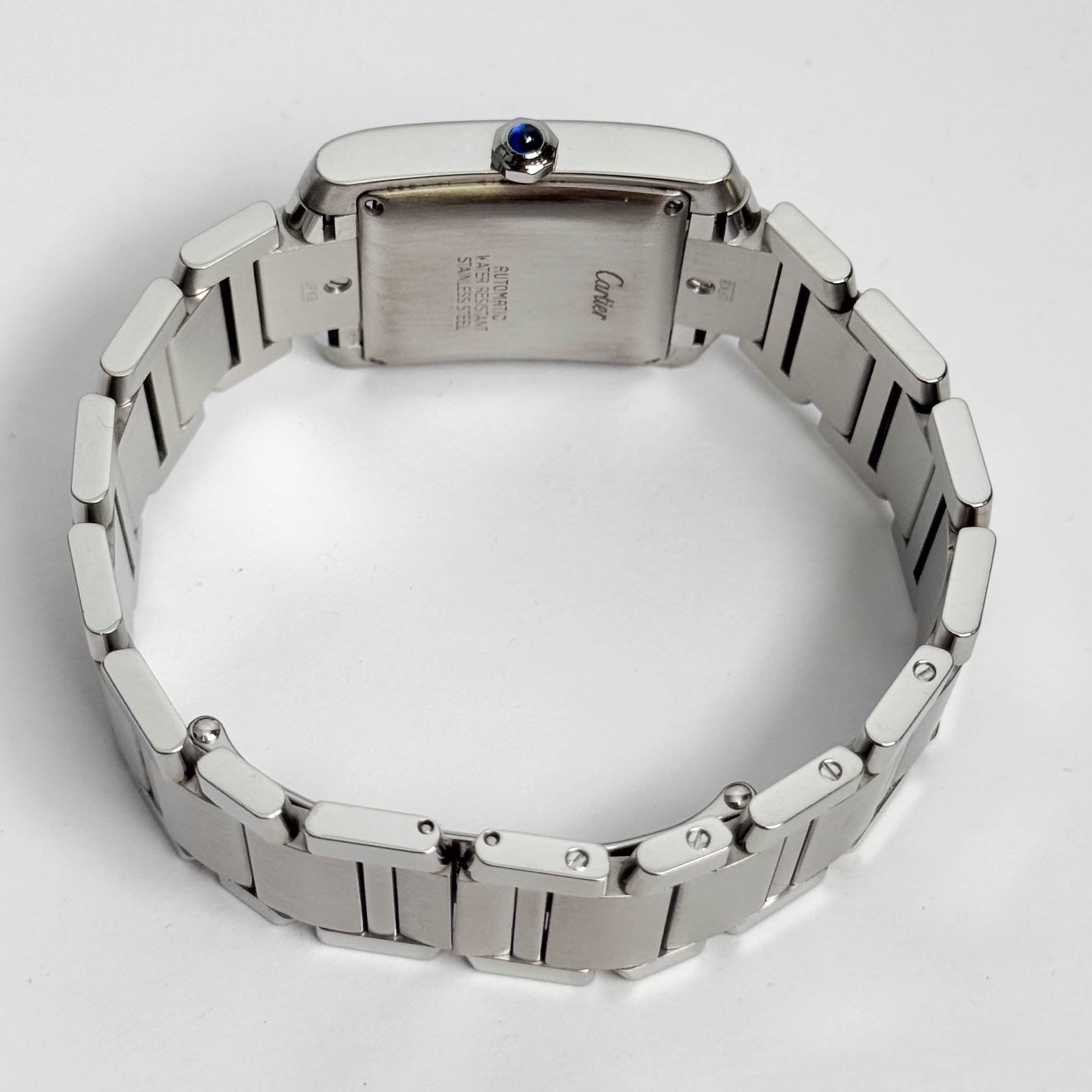 Cartier Tank Française Stainless Steel 28mm White Dial Watch Ref# W51002Q3 - Happy Jewelers Fine Jewelry Lifetime Warranty