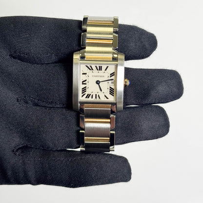 Cartier Tank 25mm White Dial Watch Ref# W51012Q4 - Happy Jewelers Fine Jewelry Lifetime Warranty
