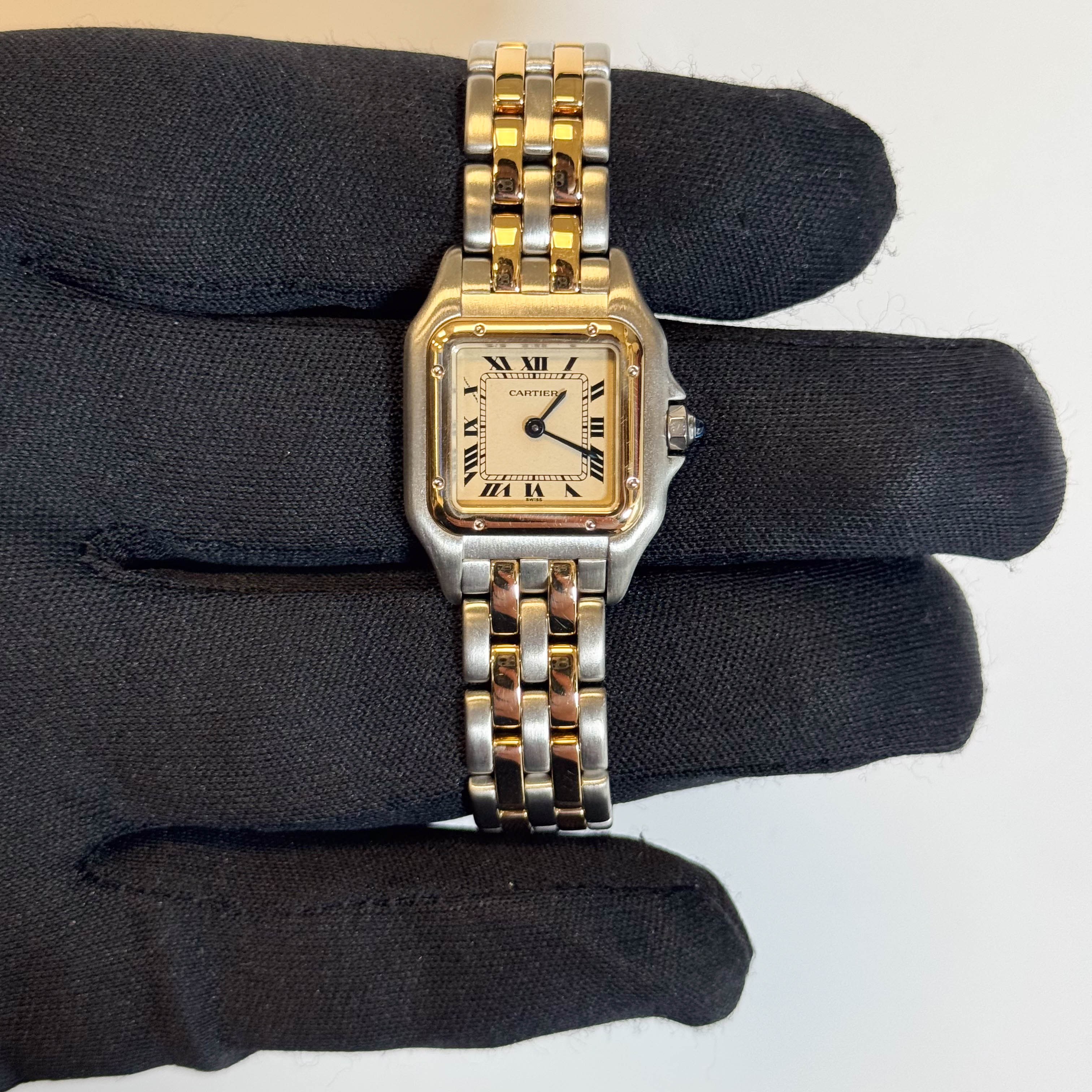 Cartier Panthere 23mm Ivory Roman Dial Watch Ref# 84083242 – Happy