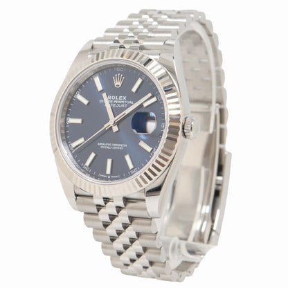 Rolex Men's Datejust Stainless Steel 41mm Black Stick Dial Watch Reference# 126334 - Happy Jewelers Fine Jewelry Lifetime Warranty