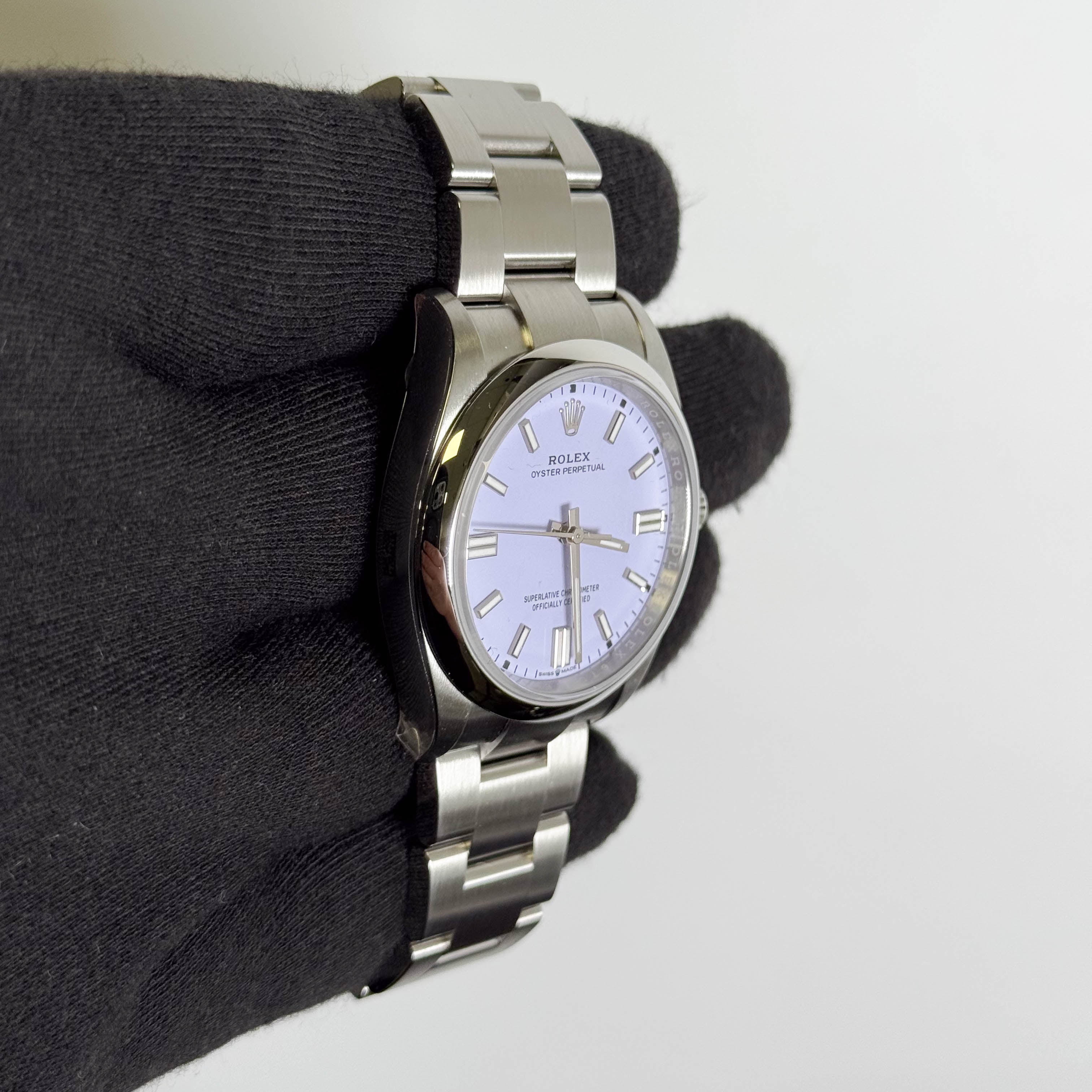 Rolex Oyster Perpetual 36mm Lavender Dial Watch Ref# 126000